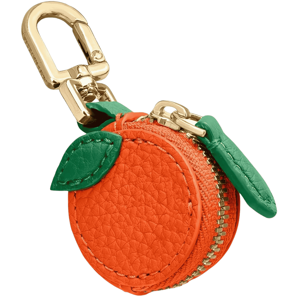 Orange bag charm