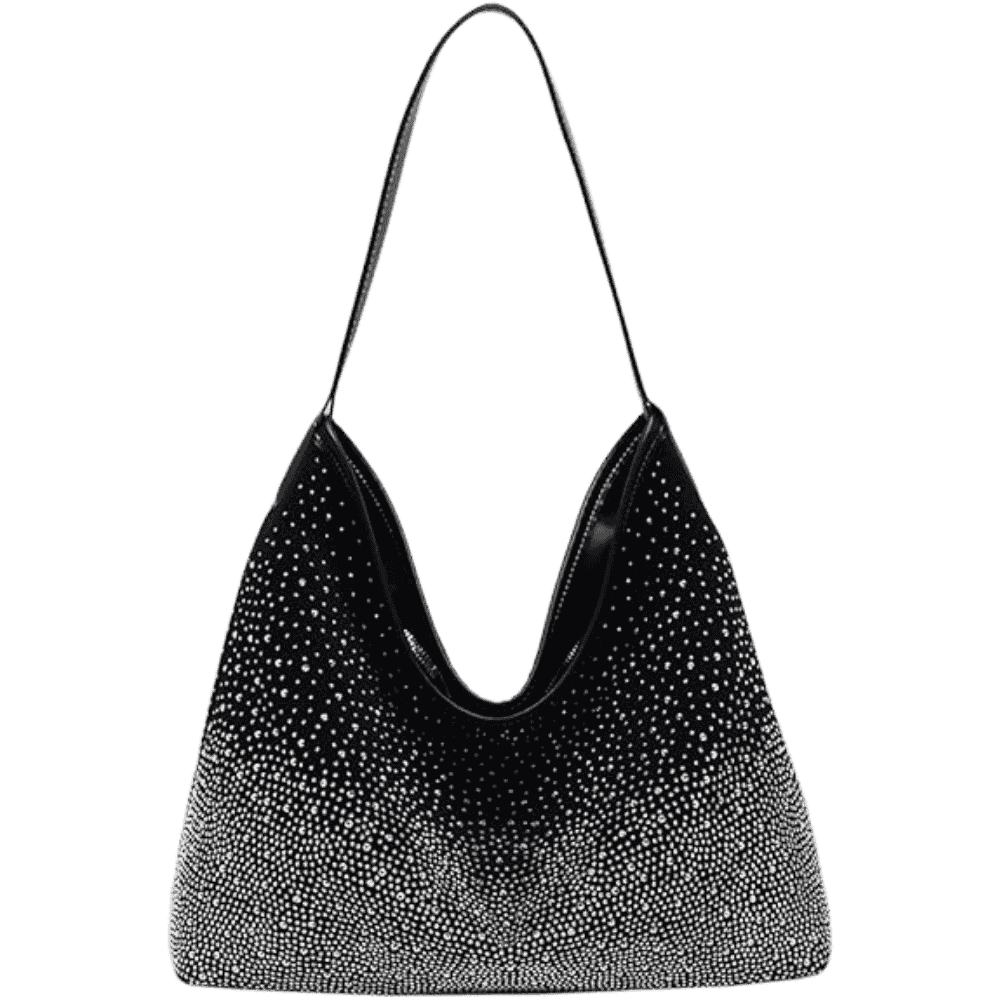 tas met kristallen - kristallen tote