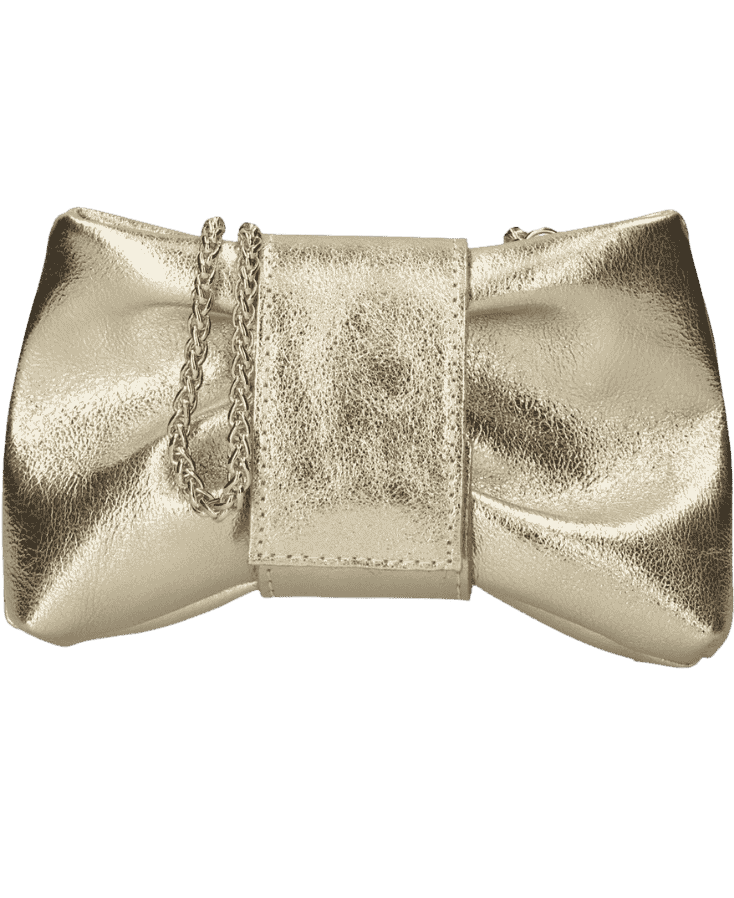 Notre V metallic gouden clutch